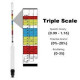 Densímetro triple escala Color