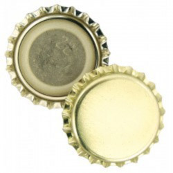 Tapa corona 29 mm :: champagne